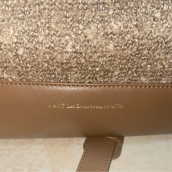 WANT les essentials de la vie RARE wool & leather mini “Douglas” duffle w/ lock - Picture 5 of 10